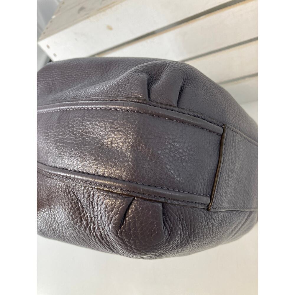 COACH F23960 PURPLE -GRAY PEBBLED LEATHER HOBO BAG - Picture 12 of 16